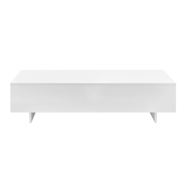 Couchtisch Lärketorp 115x55x31 cm Weiss Hochglanz