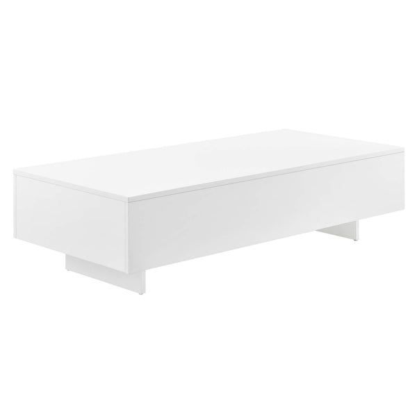 Couchtisch Lärketorp 115x55x31 cm Weiss Hochglanz