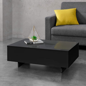 Vänersborg coffee table 85x55x31 cm Black high gloss