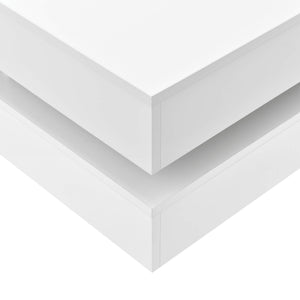 Coffee table Märsta 75 x 75 x 35.5 cm white high gloss
