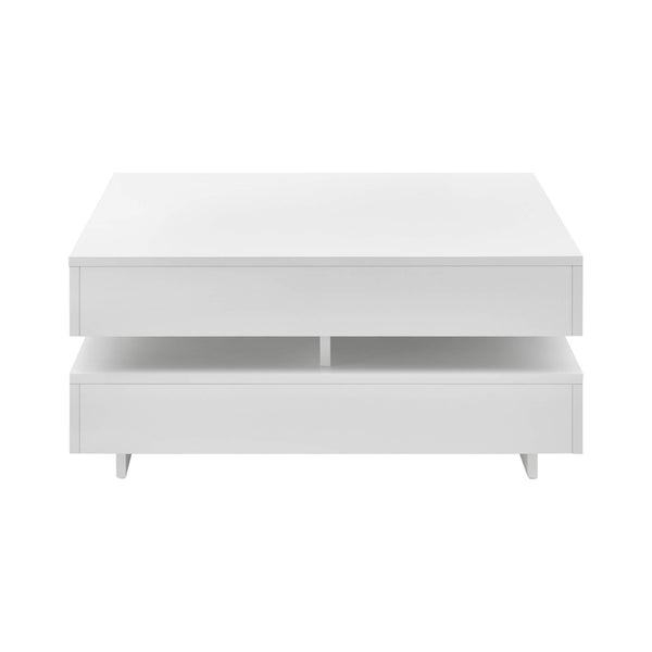 Coffee table Märsta 75 x 75 x 35.5 cm white high gloss
