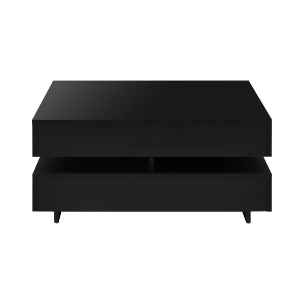 Table basse Märsta, 75 x 75 x 35,5 cm, noir laqué