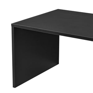 Table basse Bollnäs 90 x 45 x 35 cm avec compartiment de rangement, noire
