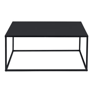 Couchtisch Lebus 38x85x85 cm Metall Schwarz Matt