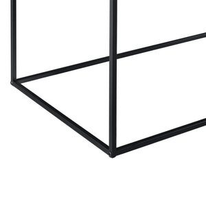 Couchtisch Russafa 50x55x55 cm Kratzfest Metall Schwarz