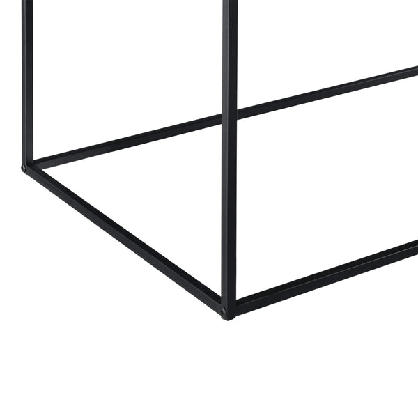 Couchtisch Russafa 50x55x55 cm Kratzfest Metall Schwarz