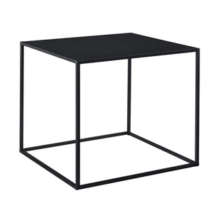 Couchtisch Russafa 50x55x55 cm Kratzfest Metall Schwarz