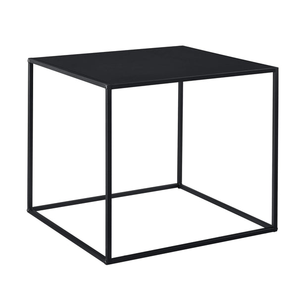 Couchtisch Russafa 50x55x55 cm Kratzfest Metall Schwarz