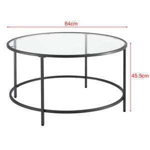 Couchtisch Kouvola Stahlgestell 84 x 45.5 cm Schwarz