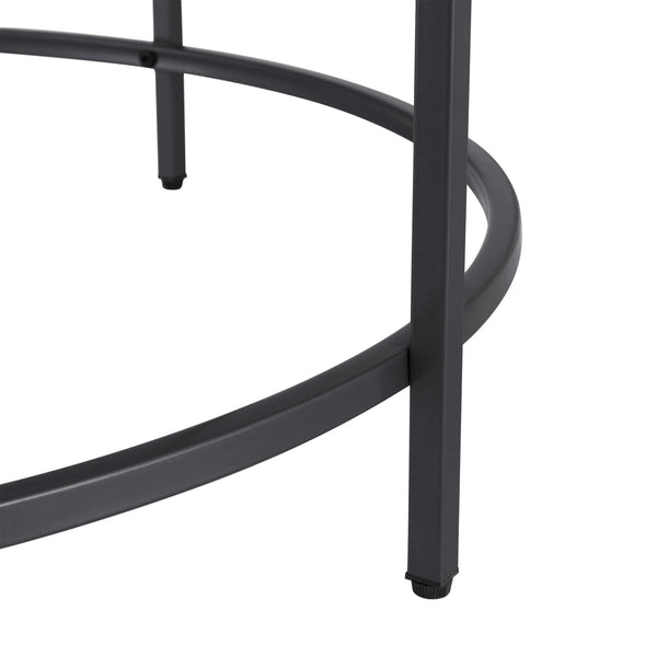 Couchtisch Kouvola Stahlgestell 84 x 45.5 cm Schwarz