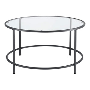 Couchtisch Kouvola Stahlgestell 84 x 45.5 cm Schwarz