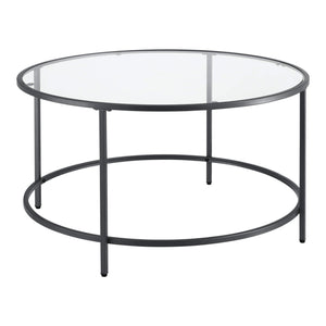 Couchtisch Kouvola Stahlgestell 84 x 45.5 cm Schwarz