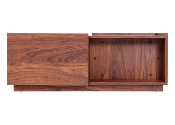 Couchtisch mit Schublade 110x50x40cm Walnuss-Optik