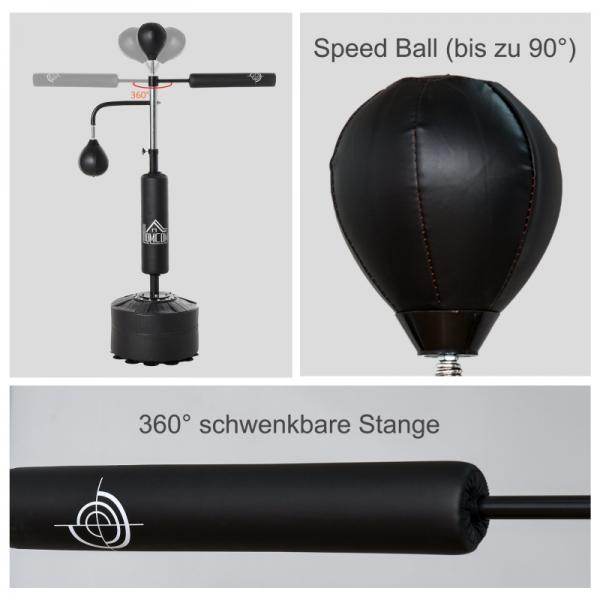 Boxstand Punchingball Boxset 160-230cm höhenverstellbar freistehend