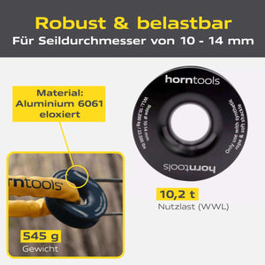 Umlenkrolle / Winch Ring 10.000 kg