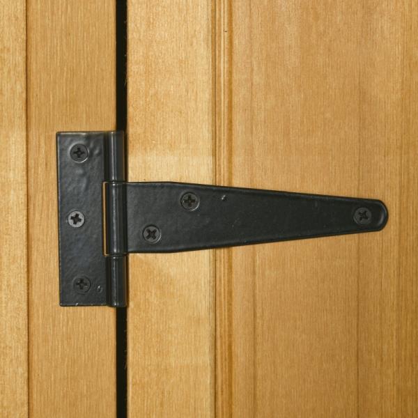 Gartenschrank Gerätehaus Geräteschuppen mit Fachböden Asphaltdach Fenster Gelb+Grün