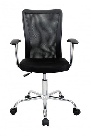 Ergonomic executive office chair, black