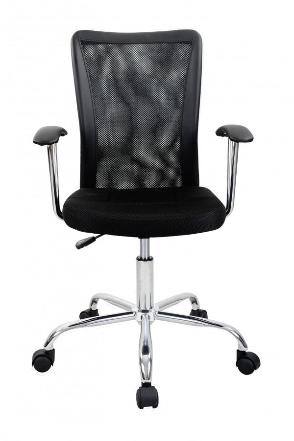 Ergonomic executive office chair, black