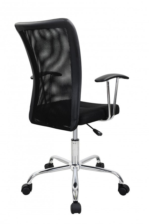 Ergonomic executive office chair, black
