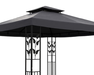 Gartenpavillon ZEN 3 x 3 m anthrazit