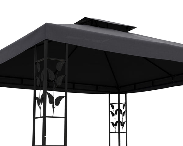 Gartenpavillon ZEN 3 x 3 m anthrazit