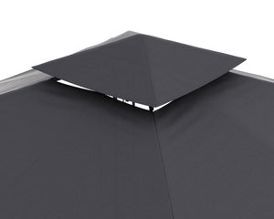 Gartenpavillon ZEN 3 x 3 m anthrazit