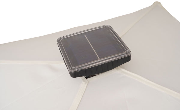 Gartenpavillon LED 3 x 3 m anthrazit