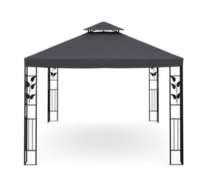 Gartenpavillon Gazebo 3 x 4 m anthrazit
