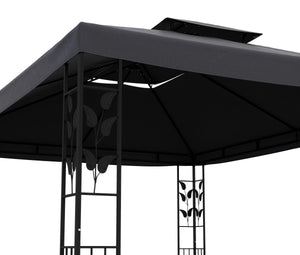 Gartenpavillon Gazebo 3 x 4 m anthrazit