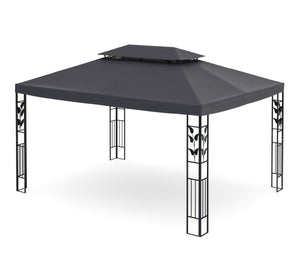 Gartenpavillon Gazebo 3 x 4 m anthrazit