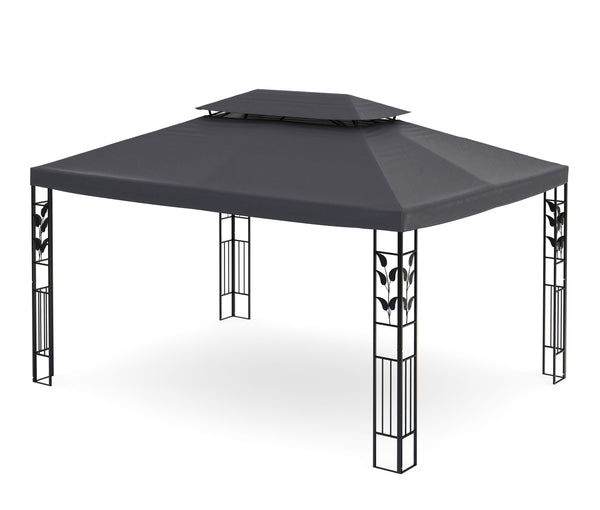 Gartenpavillon Gazebo 3 x 4 m anthrazit