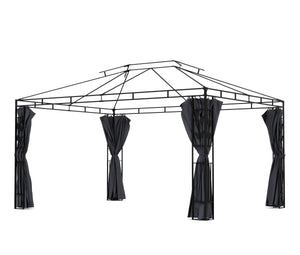 Seitenwände für Gazebo 3 x 4 m anthrazit 4 Stk