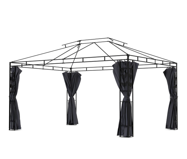 Seitenwände für Gazebo 3 x 4 m anthrazit 4 Stk