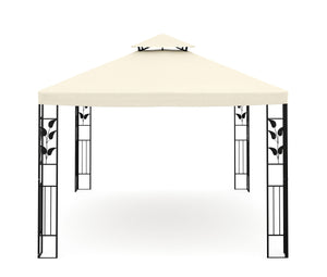 Gazebo Gartenpavillon 3 x 4 m beige