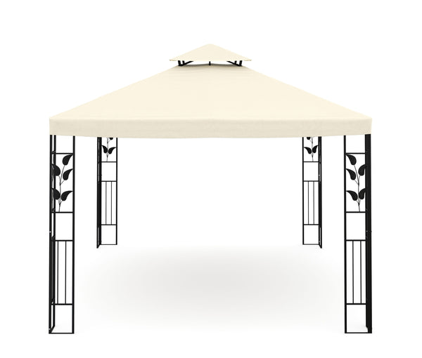 Gazebo Gartenpavillon 3 x 4 m beige