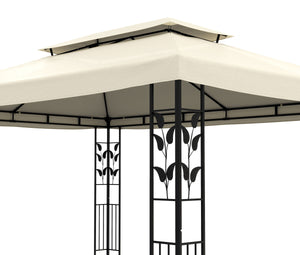 Gazebo Gartenpavillon 3 x 4 m beige