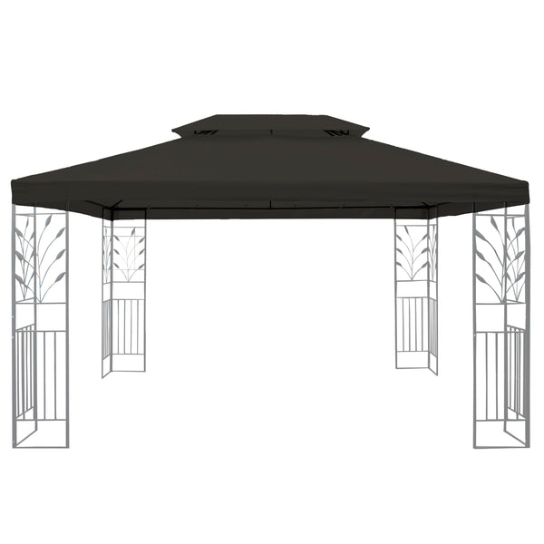 Dach Gartenpavillon LAVEN 4 x 3 m anthrazit