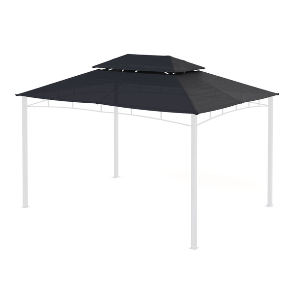 Dach Gartenpavillon GAZ 4 x 3 m anthrazit