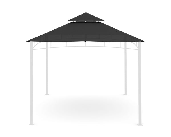 Dach Gartenpavillon GAZ 4 x 3 m anthrazit