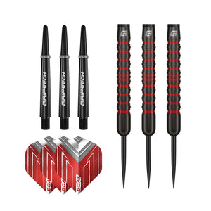 GOAT Podium Steeldart 20 g 3er Set schwarz/rot
