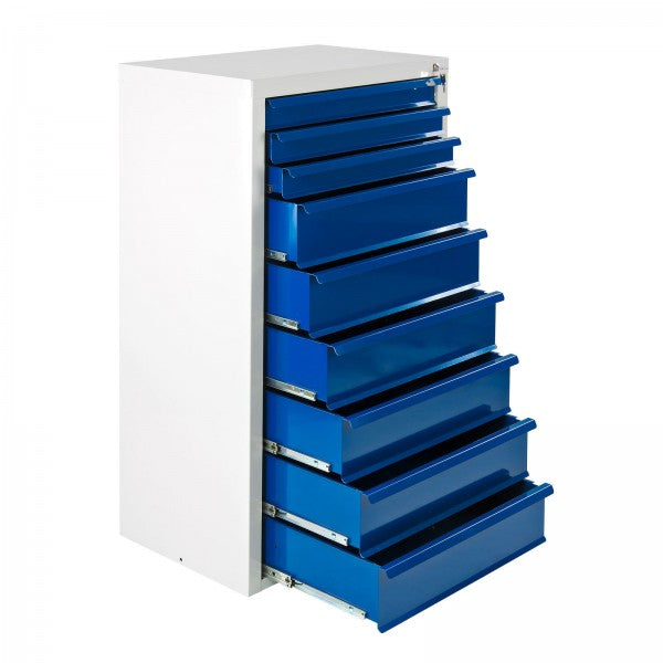ADB Schubladenschrank 9 Schubladen, B 700 x T 435 x H 1200 mm