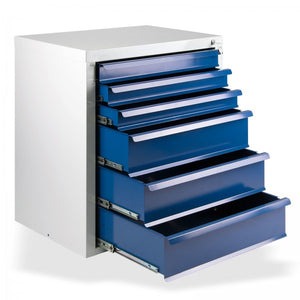ADB Schubladenschrank 6 SL, Masse B 700 x T 435 x H 750 mm