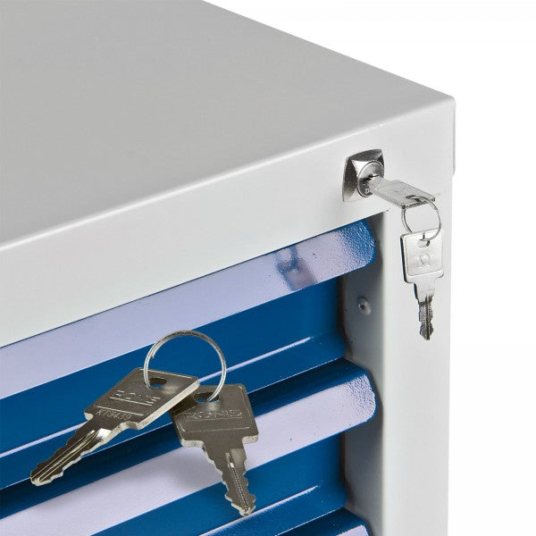 ADB Schubladenschrank 6 SL, Masse B 700 x T 435 x H 750 mm