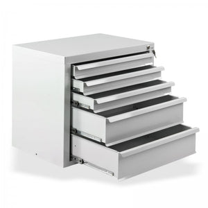 ADB Schubladenschrank, Lichtgrau, Masse B 700 x T 435 x H 600 mm