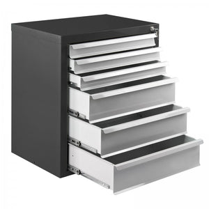 ADB Schubladenschrank, Lichtgrau, Masse B 700 x T 435 x H 750 mm