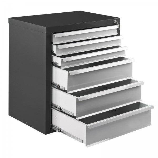 ADB Schubladenschrank, Lichtgrau, Masse B 700 x T 435 x H 750 mm