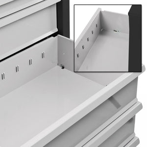 ADB Schubladenschrank, Lichtgrau, Masse B 700 x T 435 x H 750 mm