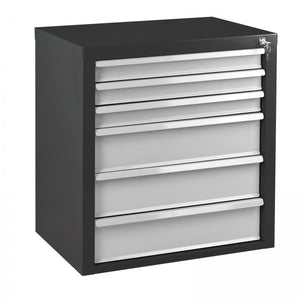 ADB Schubladenschrank, Lichtgrau, Masse B 700 x T 435 x H 750 mm