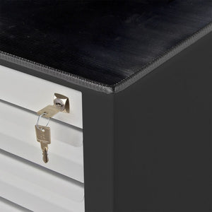 ADB Schubladenschrank, Anthrazit/Grau, BxTxH: 71x55x90 cm