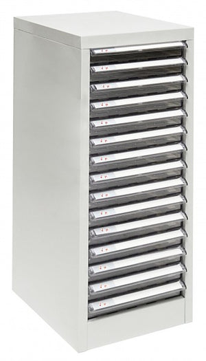 ADB Schubladencontainer mit 15 Schubladen, H 740 x B 279 x T 340 mm